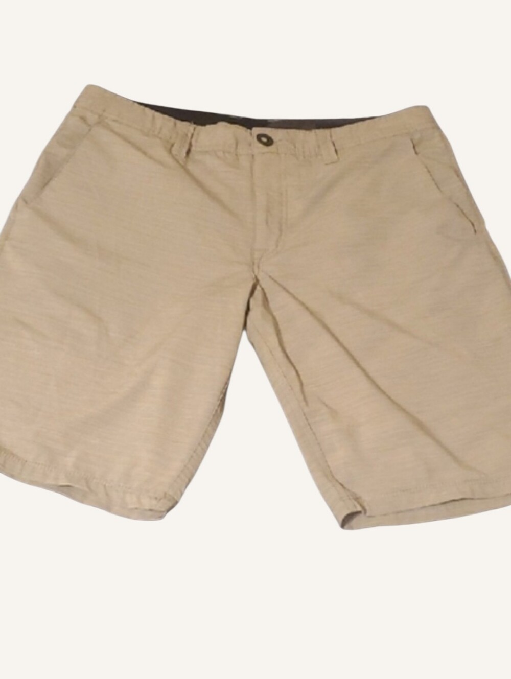 Volcom‎ Men's Cream Shorts Size 32 surf & turf 4 way stretch